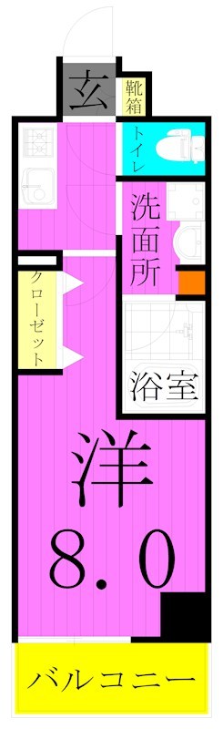 ユリカロゼ五反野Ⅱ 間取り図