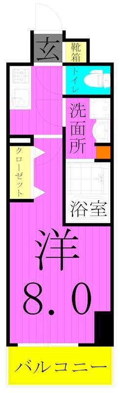 ユリカロゼ五反野Ⅱ 間取り図