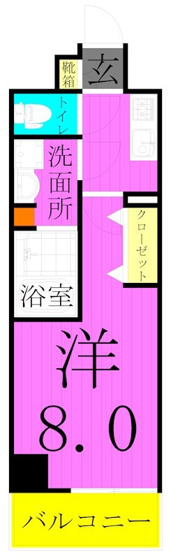 ユリカロゼ五反野Ⅱ 間取り図