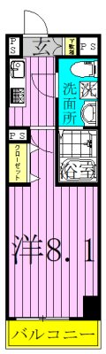 MAXIV　KOHOKU　ALEGRIA　COURT 間取り図
