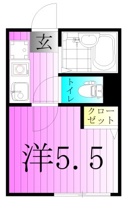 アーバングレイス五反野Ⅱ 間取り図
