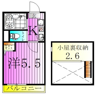 アーバングレイス五反野Ⅱ 間取り図