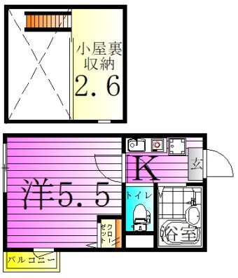 アーバングレイス五反野Ⅱ 間取り図