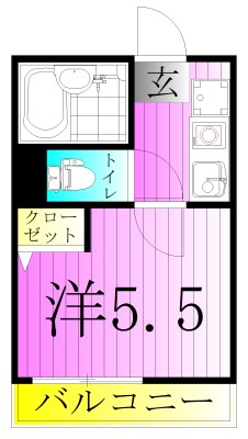 アーバングレイス五反野Ⅱ 間取り図