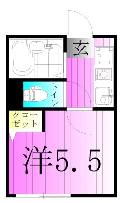 アーバングレイス五反野Ⅱ 間取り図