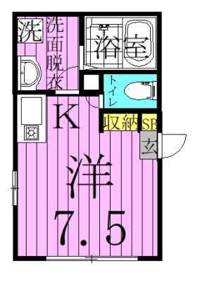 シャルム西新井 間取り図