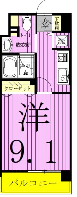 クレタコート 間取り図