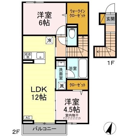 ソレイユⅡ 間取り図