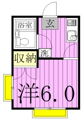 アーバン21 102号室 間取り