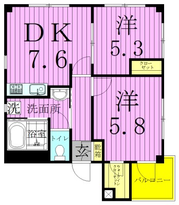 プロスパーマンション 間取り図