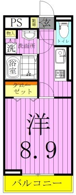 プラシード２ 間取り図