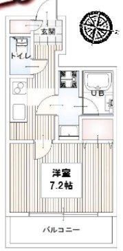 ルレーブ南柏 401号室 間取り