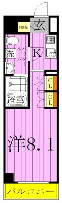 MAXIV　KOHOKU　ALEGRIA　COURT 間取り図