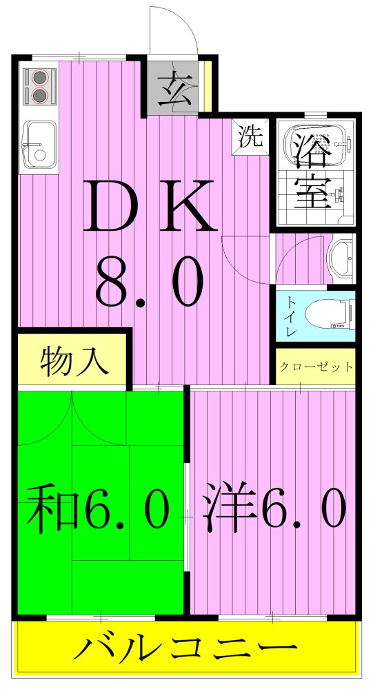 ラバーゼ東綾瀬 間取り図