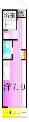 La　Provence　du　GOTANNO　弐号館 間取り図