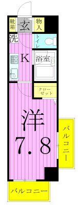 ユリカロゼ西新井駅前 間取り図