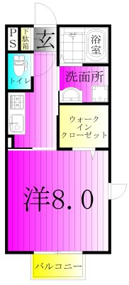 ストラールＡ 201号室 間取り