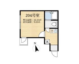 シャンテ小菅Ⅱ 間取り図