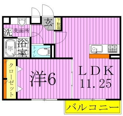 クレール　ド　ルネ 間取り図