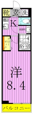 ＭＡＸＩＶ北千住 間取り図