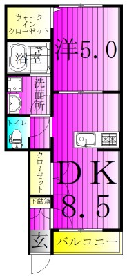 リブフラット 101号室 間取り