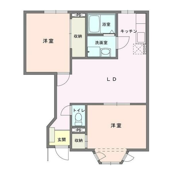 アヴニールB 103号室 間取り