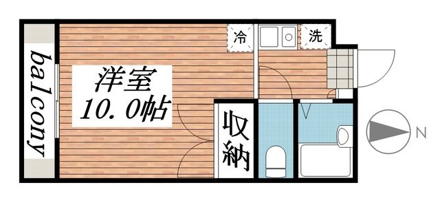 メモリー 204号室 間取り