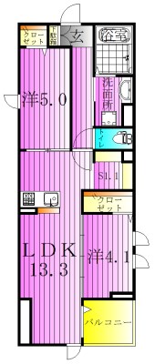 セレスティア六町Ⅱ 間取り図