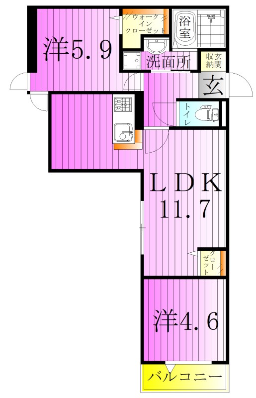 セレスティア六町Ⅱ 間取り図