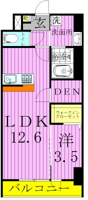 コンフォール亀有 間取り図