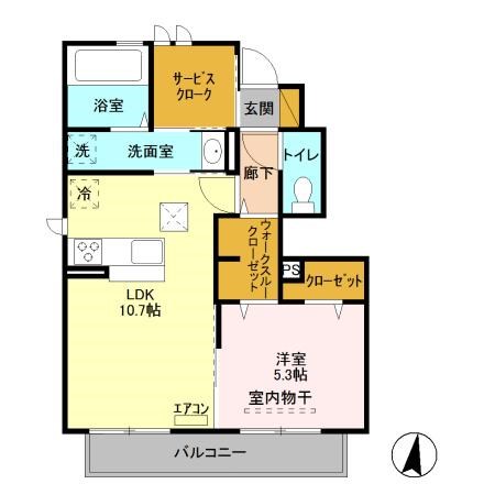 エテルナ（鎌ヶ谷） 105号室 間取り