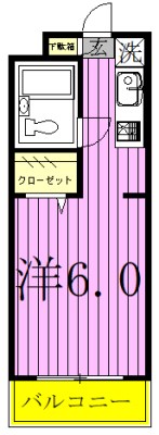 カーサディ北柏 509号室 間取り