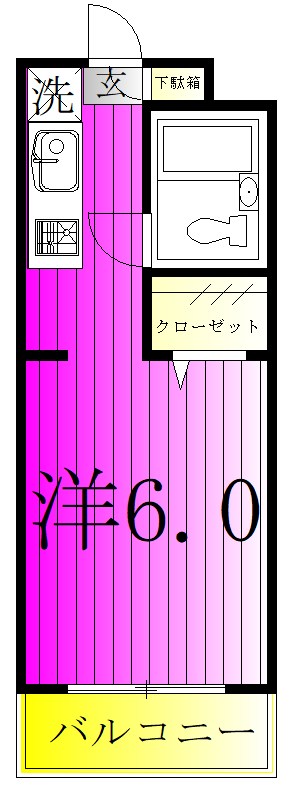 カーサディ北柏 509号室 間取り
