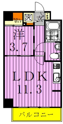 ロマネパーク北綾瀬 間取り図