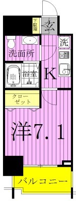 プレール・ドゥーク北千住 間取り図