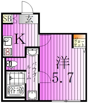 6th　Av.Residence　AYASE 間取り図
