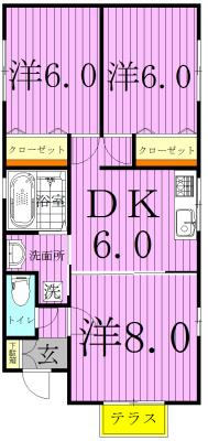 グランパティオⅥ  間取り