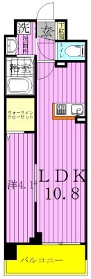 dearestⅢ 502号室 間取り