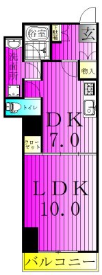 アンジュフローリア 間取り図