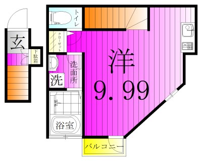 PARK TERRACE新松戸Ⅱ　～パークテラスシンマツドツー～  201号室 間取り