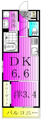 AJ北小金09 間取り図