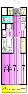 スアヴィス谷在家 間取り図