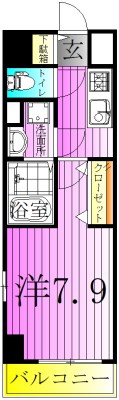 スアヴィス谷在家 間取り図
