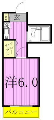 クリオ北松戸壱番館 306号室 間取り