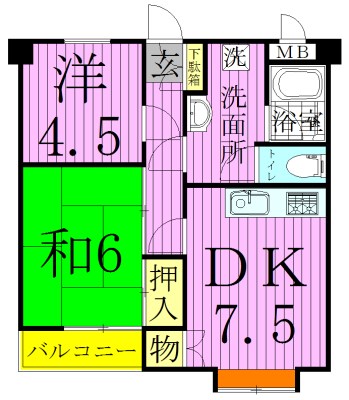 パヴィヨン・ブラン 間取り図