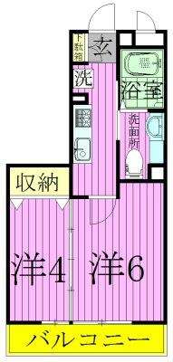 アビテ弁天 302号室 間取り