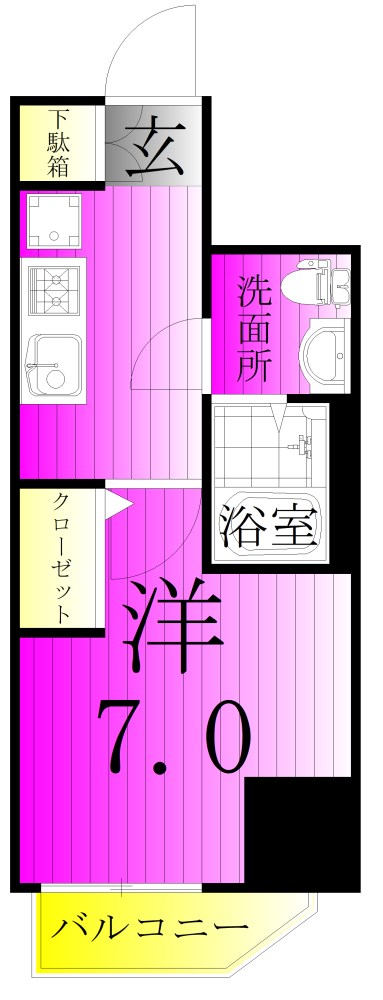 AZEST亀有SouthTower 間取り図