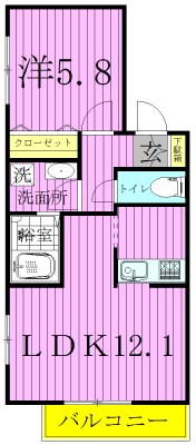 プレミール北千住  間取り図