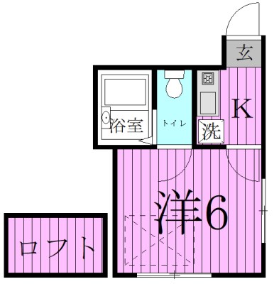 シャンテ小菅Ⅱ 間取り図