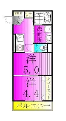 メグリオ南流山 101号室 間取り